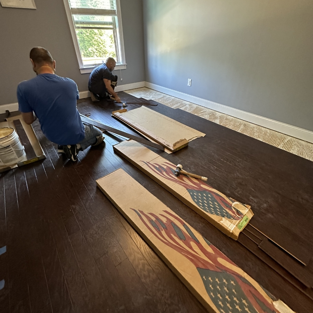 Floor installation project in Georgia